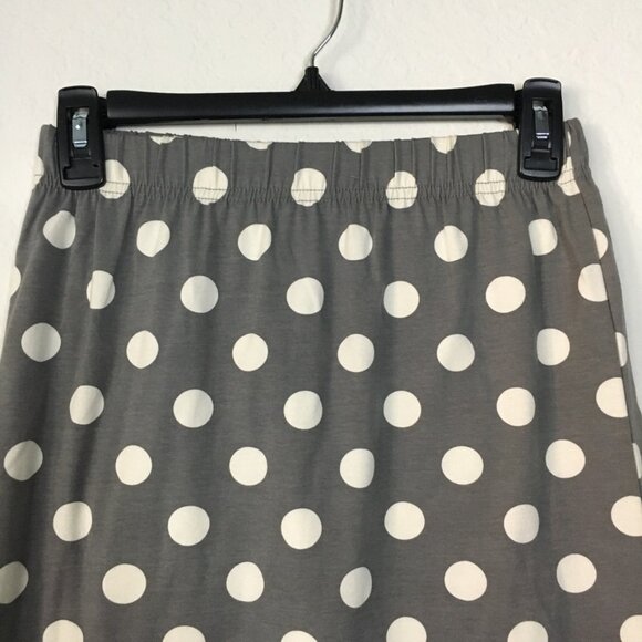 Tiara Boho Pull on Skirt Womens Small Elastic Waist Midi Slit Back 30" Length - Picture 2 of 9